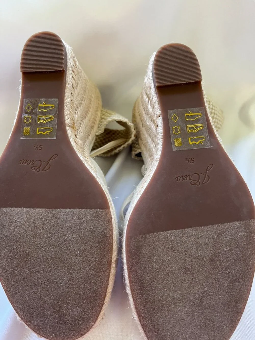 J. Crew Factory cream espadrille